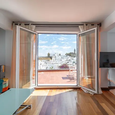 Atico Vistas Increibles Vejer Appartement Vejer de la Frontera Buitenkant foto